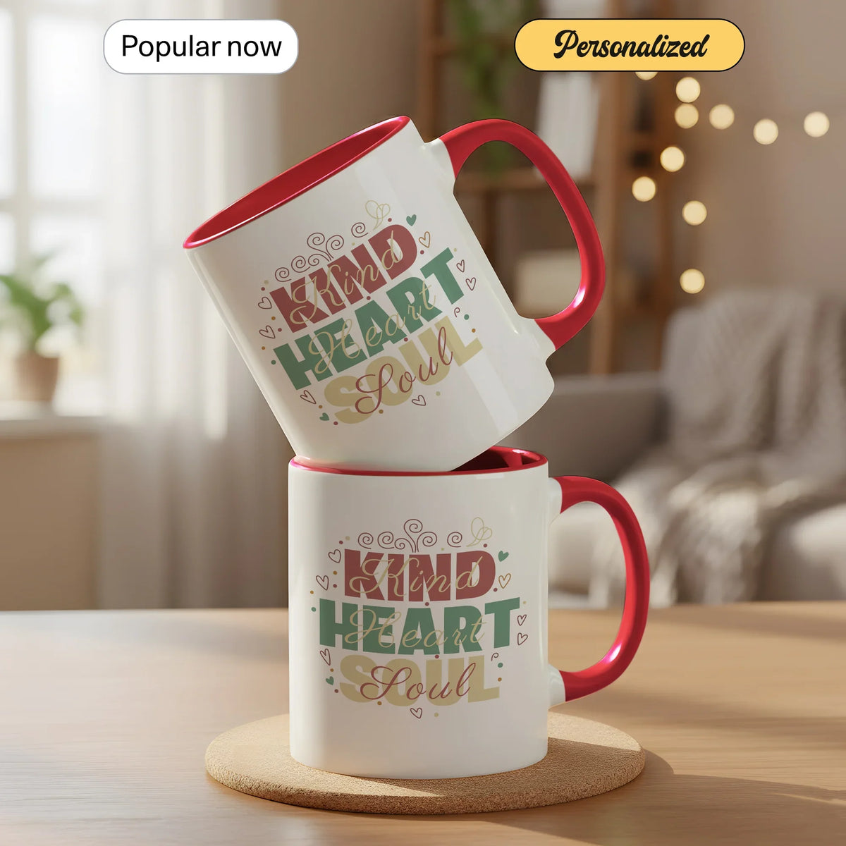 Kind Heart Soul - Personalized Gift Mug - Faith In My Bag is a brand operated by Gemini Clothing LLC