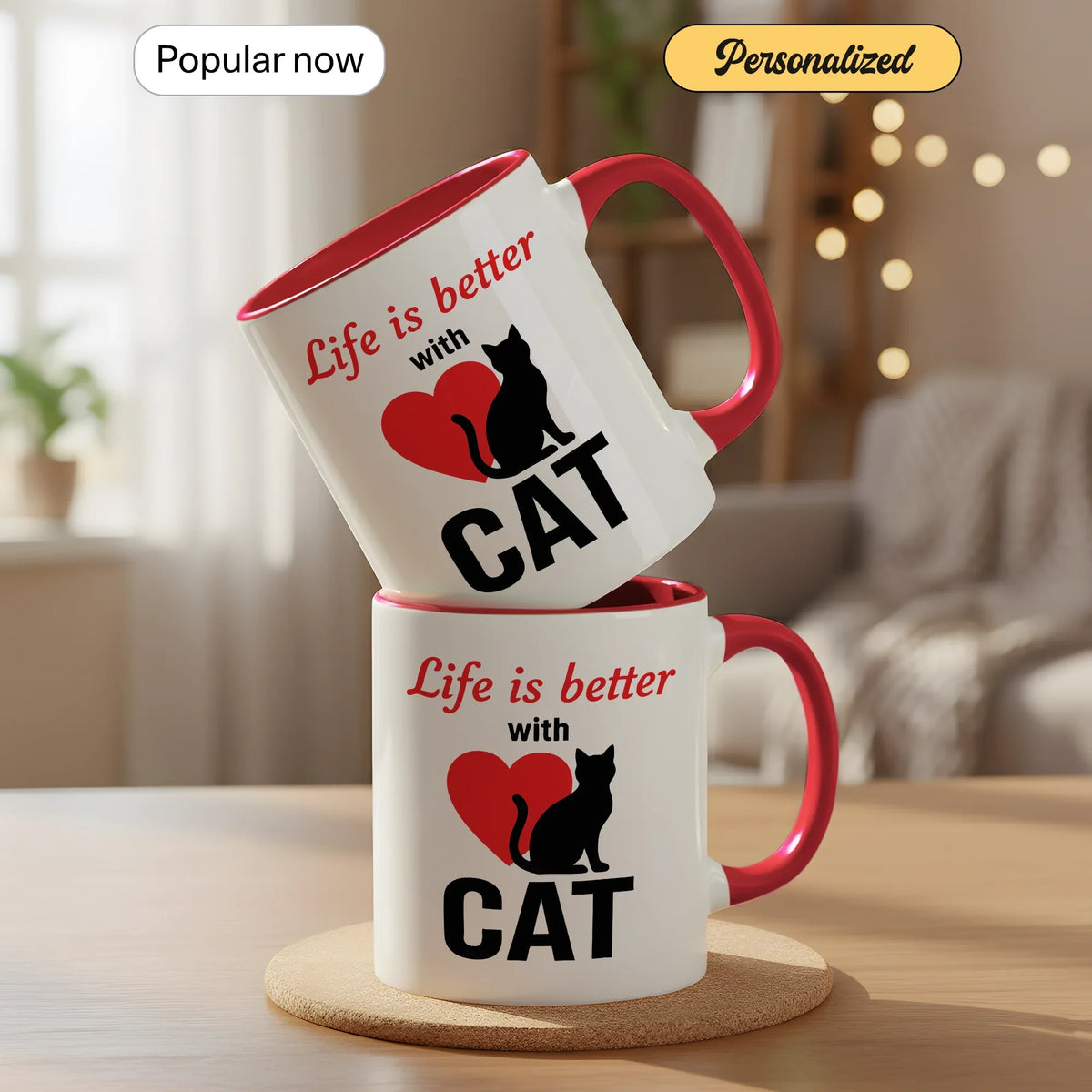 Life is Better with Cat - Gift Mug - Faith In My Bag is a brand operated by Gemini Clothing LLC