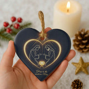 Glory to the Newborn King Nativity Design Christmas Ornament