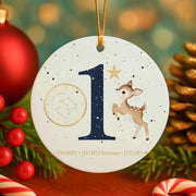 Deer Christmas Personalized Christmas Ornament
