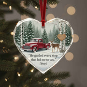 He Guided Every Step - Personalized Christmas Ornament