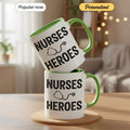 Nurses Are Heroes - Personalized Gift Mug - Faith In My Bag is a brand operated by Gemini Clothing LLC