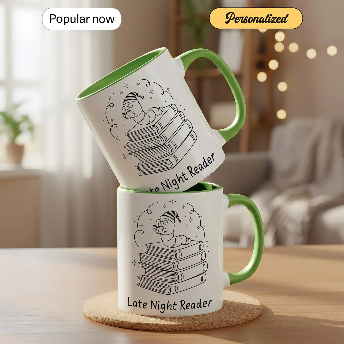 Late Night Reader for Book Lovers - Gift Mug - Faith In My Bag is a brand operated by Gemini Clothing LLC