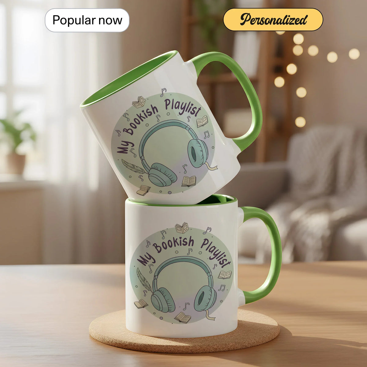 My Bookish Playlist Coffee - Gift Mug - Faith In My Bag is a brand operated by Gemini Clothing LLC