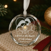 Christ is the Heart of Christmas - Personalized Christmas Ornament