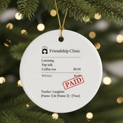 Funny Friendship Set - Personalized Christmas Ornament - Faith In My Bag is a brand operated by Gemini Clothing LLC