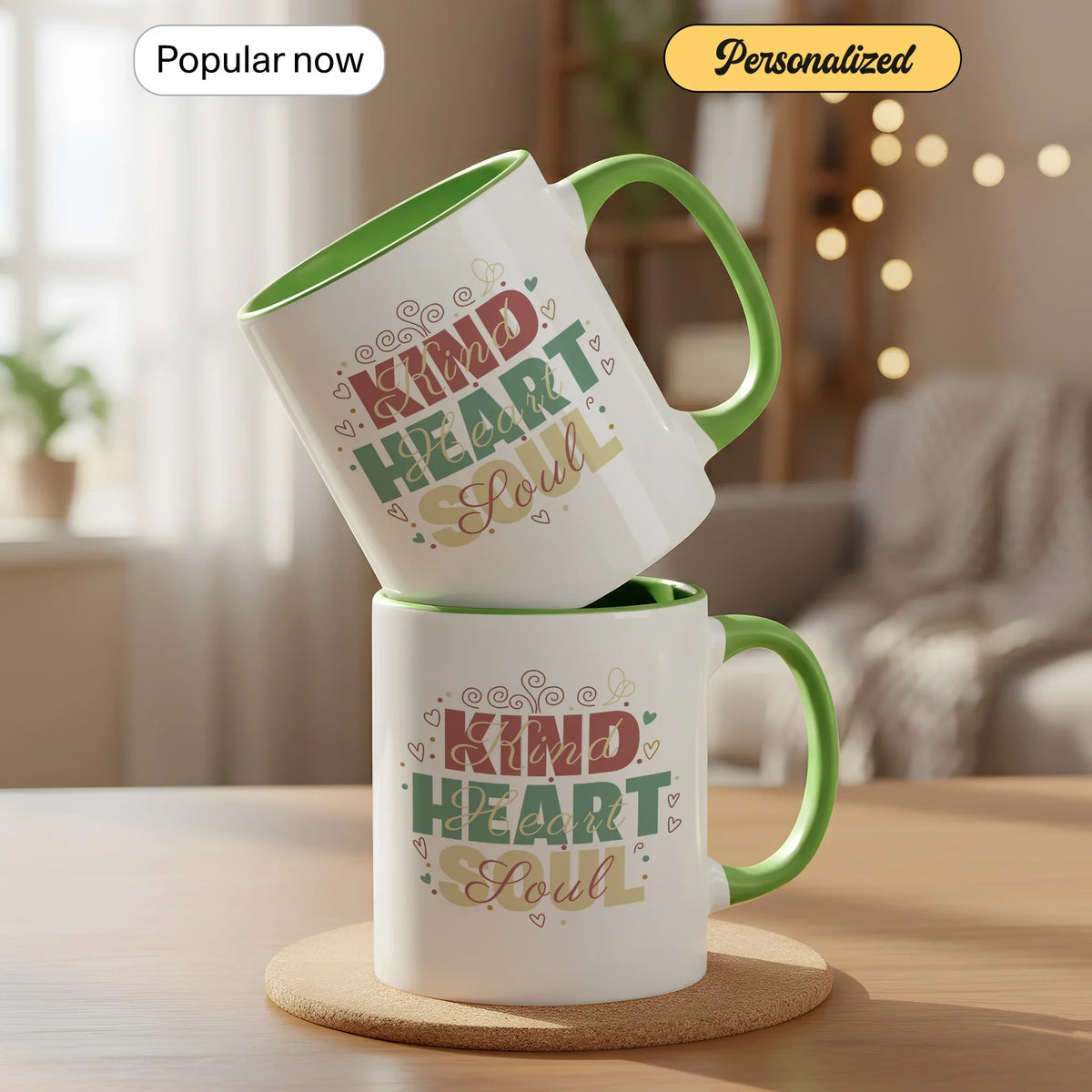 Kind Heart Soul - Personalized Gift Mug - Faith In My Bag is a brand operated by Gemini Clothing LLC