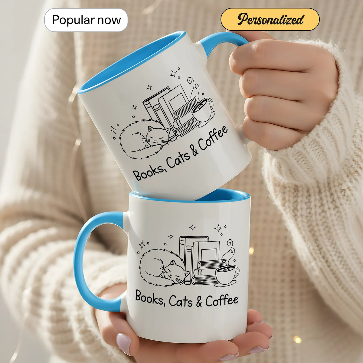 Cute Bookworm Gift Mug - Faith In My Bag is a brand operated by Gemini Clothing LLC
