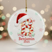 Candy Cane Alphabet 2025 2026 - Personalized Christmas Ornament - Faith In My Bag is a brand operated by Gemini Clothing LLC