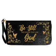 Personalized Leather Handbag with Custom Name & Bible Verse - Personalized Christian Leather Handbag & Wallet Set | CHRISTIANARTBAG™ CAB01010626