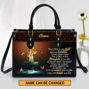 Personalized Christian Handbag - The Lord Is My Light & My Salvation