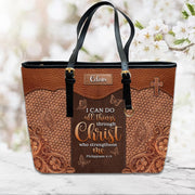 Christianartbag Handbags, Personalized Leather Handbags – A Statement of Faith & Strength, Handbag Design, Monogram Leather Handbag, Gifts for Women, CABLTB012425