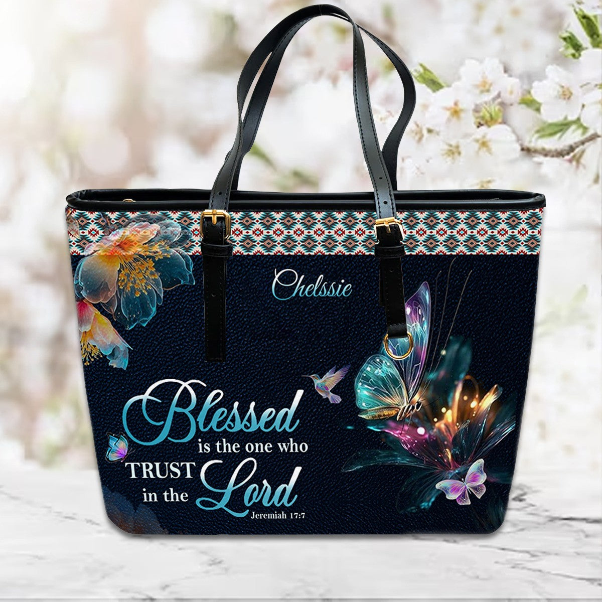 Blessed is the One Who Trusts in the Lord Jeremiah 17:7 - Personalized Christian - Faith In My Bag is a brand operated by Gemini Clothing LLC