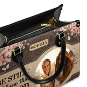 Be Still and Know That I Am God Psalm 46 10 - Personalized Christian Handbag - Faith In My Bag is a brand operated by Gemini Clothing LLC