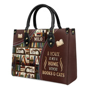 A House is Not A Home Without Books and Cats - Personalized Christian Handbag - Faith In My Bag is a brand operated by Gemini Clothing LLC