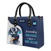 In A World of Bookworms Be A Book Dragon - Personalized Christian Handbag - Faith In My Bag is a brand operated by Gemini Clothing LLC