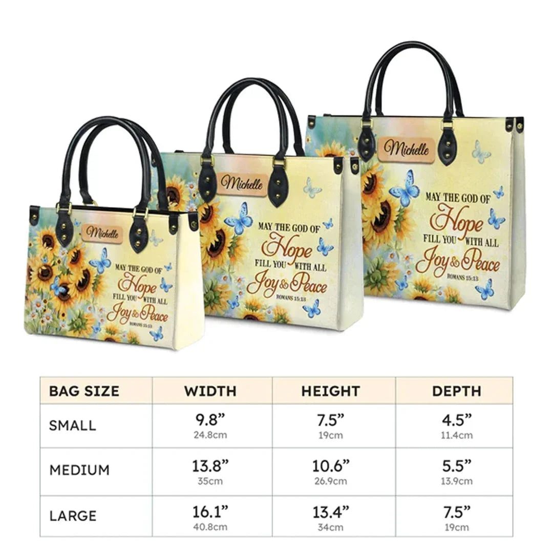May the God of Hope Fill You with All Joy and Peace Romans - Personalized Christian - Faith In My Bag is a brand operated by Gemini Clothing LLC