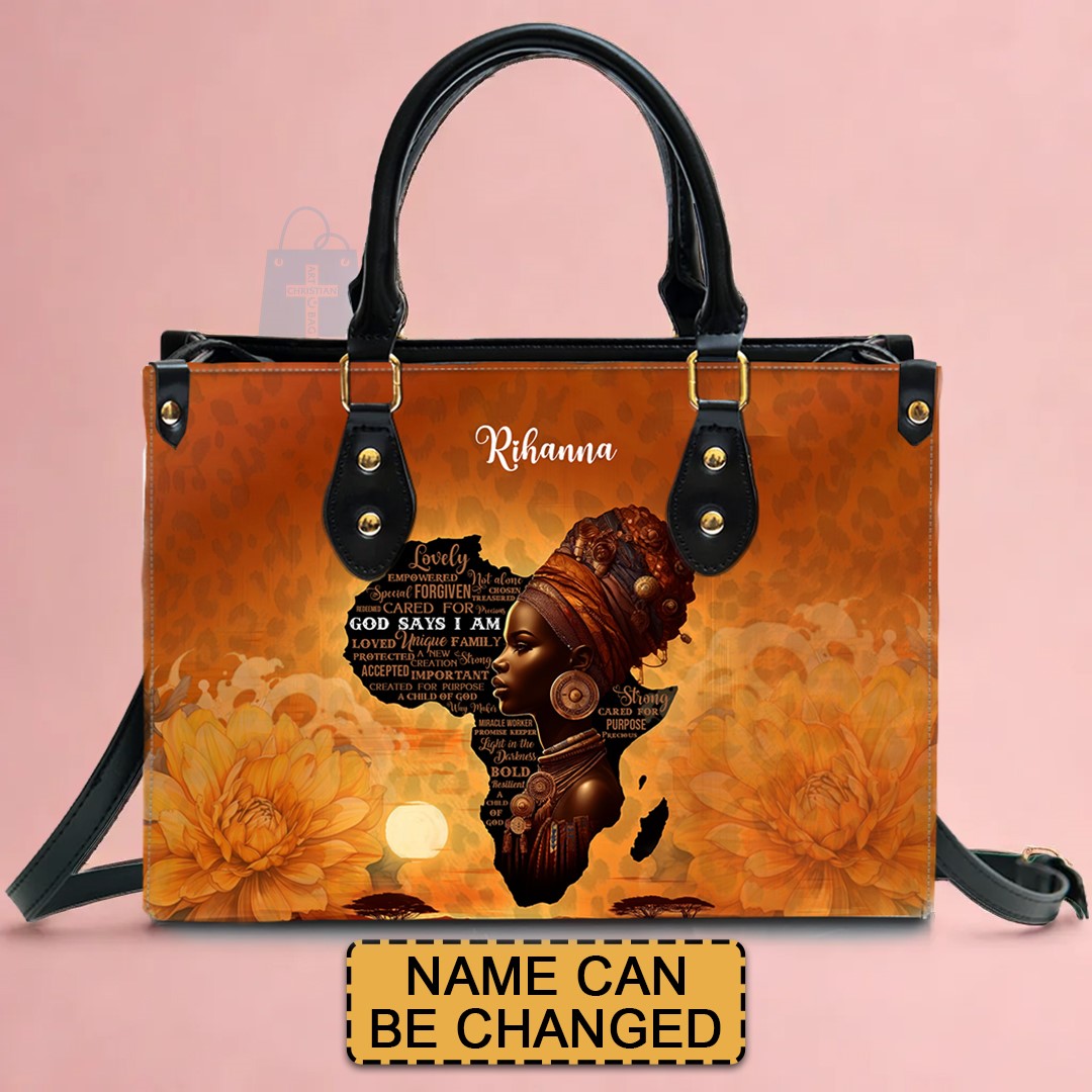Customizable Afrocentric - Personalized Christian Handbag - Faith In My Bag is a brand operated by Gemini Clothing LLC
