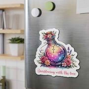 Overflowing with His Love Christian Sticker