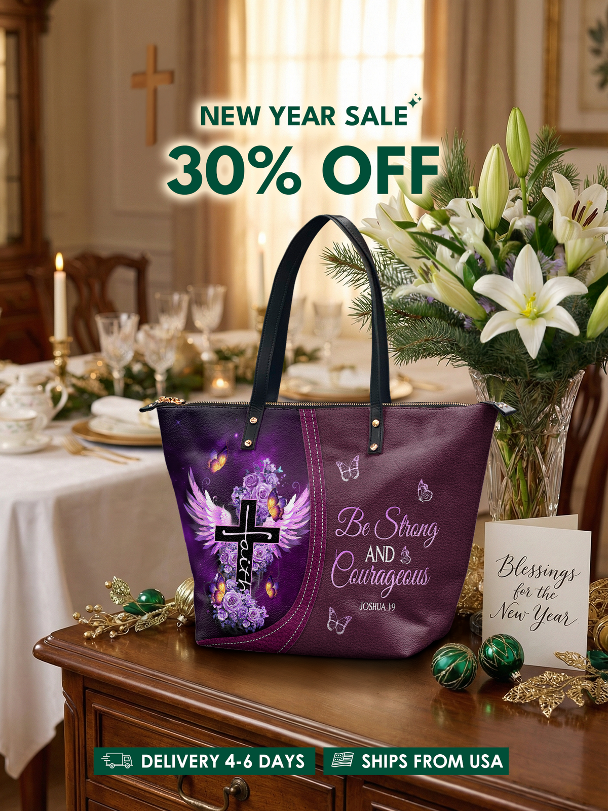 Courage Leather Bag Bogo - Christian Handbag - Faith In My Bag is a brand operated by Gemini Clothing LLC