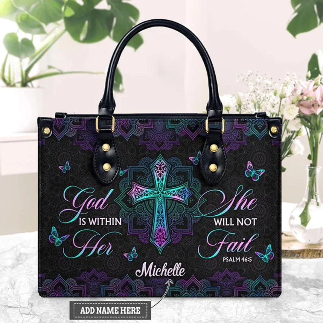 God is Within Her She Will Not Fail Psalm 46 5 Mandala - Personalized Christian - Faith In My Bag is a brand operated by Gemini Clothing LLC