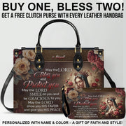 Personalized Christian Handbag – Custom Leather Tote with Free Clutch
