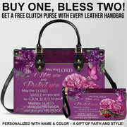Personalized Christian Handbag – Custom Leather Tote with Free Clutch