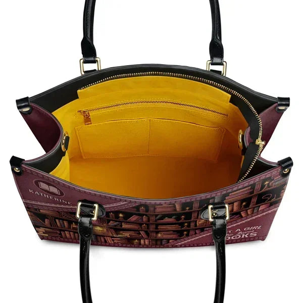 Just A Girl Who Loves Books - Personalized Christian Handbag - Faith In My Bag is a brand operated by Gemini Clothing LLC