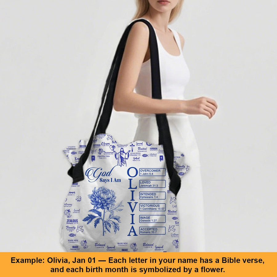 Large Oxford Fabric Shoulder Bag - Personalized Christian Handbag - Faith In My Bag is a brand operated by Gemini Clothing LLC