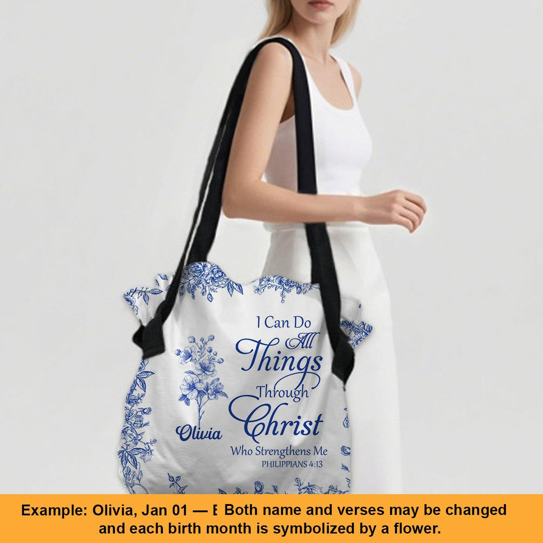 Large Oxford Fabric - Personalized Christian Handbag - Faith In My Bag is a brand operated by Gemini Clothing LLC