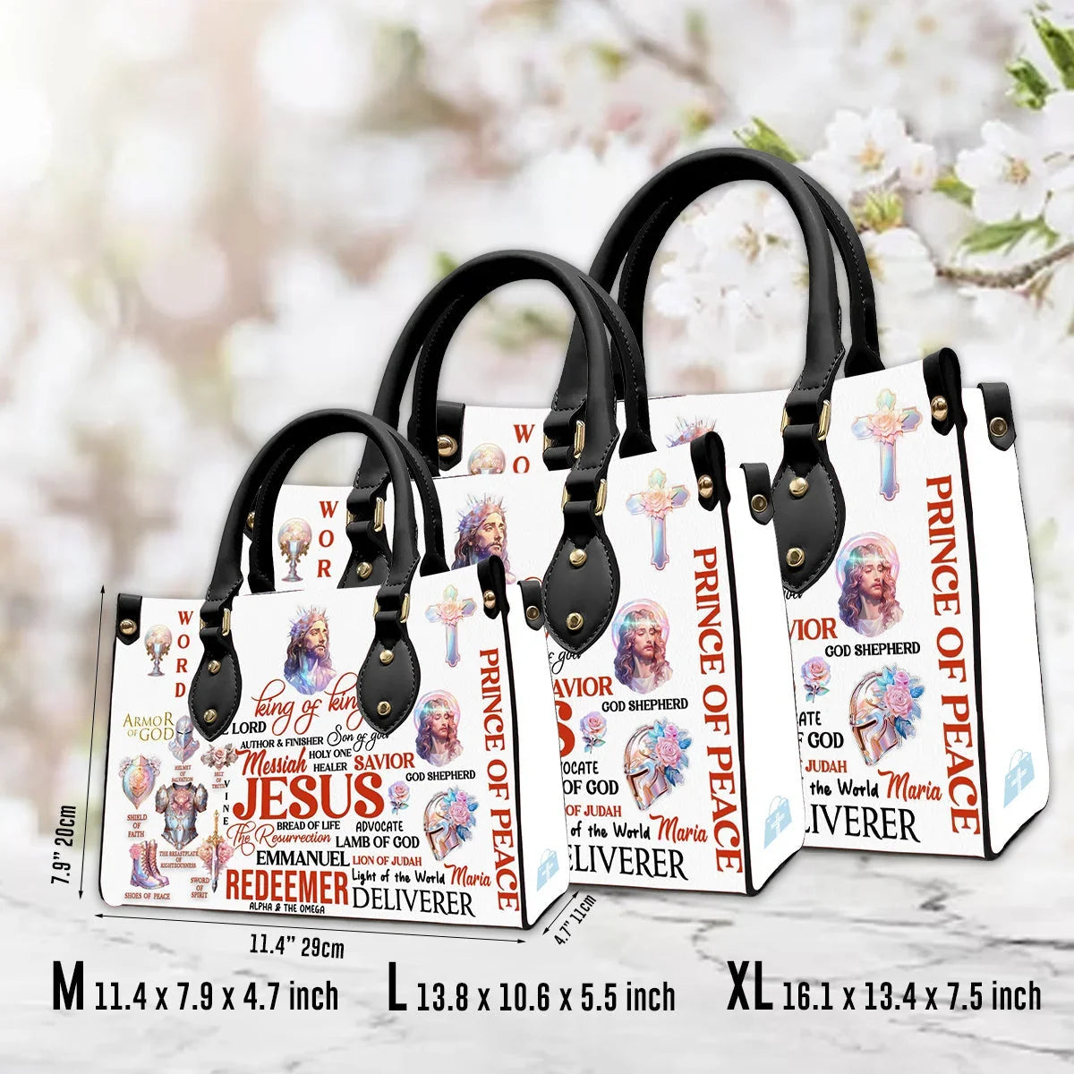 Jesus the Lord King of King - Personalized Christian Handbag - Faith In My Bag is a brand operated by Gemini Clothing LLC