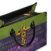 Deserving Resilient Sufficient Cherished - Personalized Christian Handbag - Faith In My Bag is a brand operated by Gemini Clothing LLC