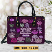 My Daily Bible Affirmations Purple - Personalized Christian Handbag - Faith In My Bag is a brand operated by Gemini Clothing LLC