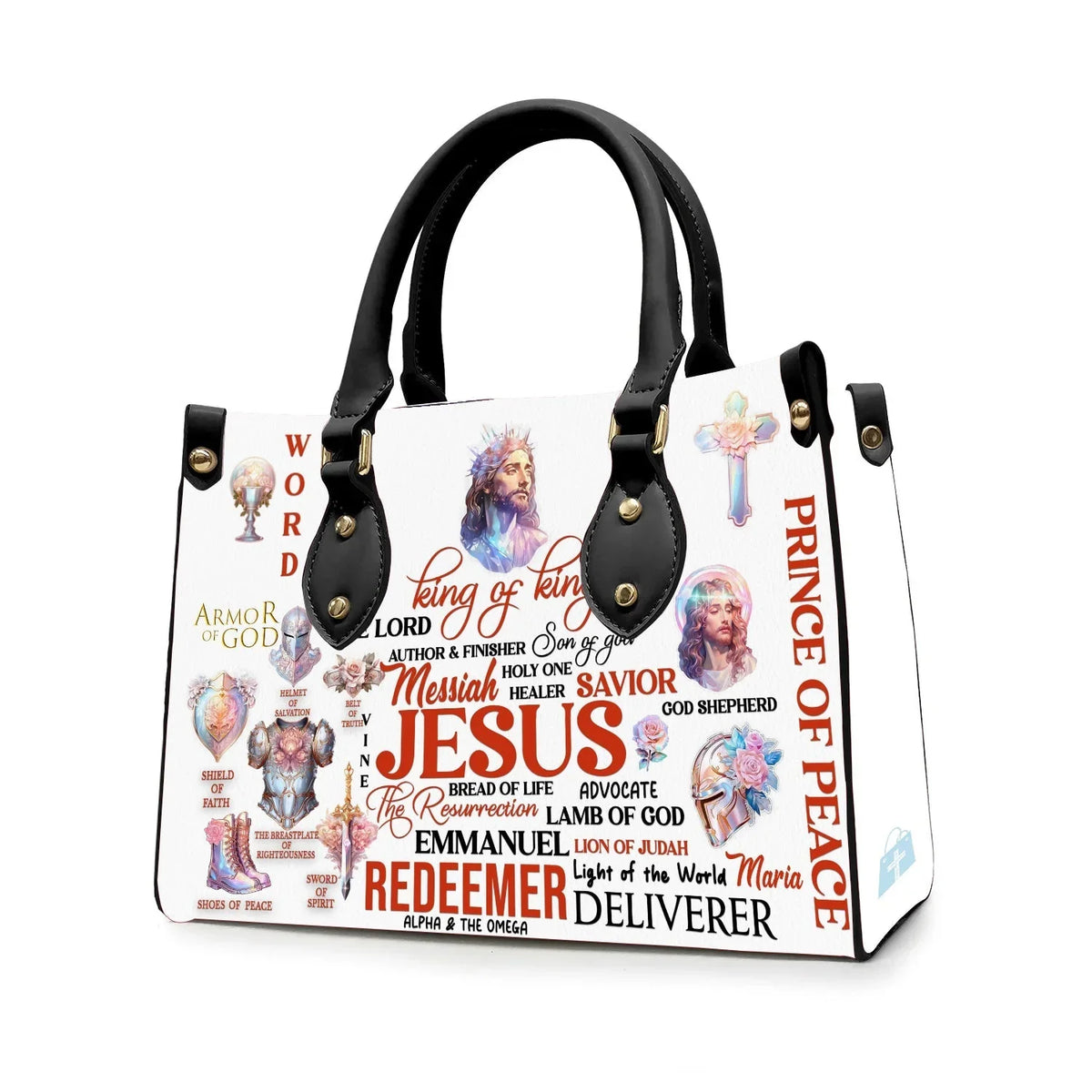 Jesus the Lord King of King - Personalized Christian Handbag - Faith In My Bag is a brand operated by Gemini Clothing LLC