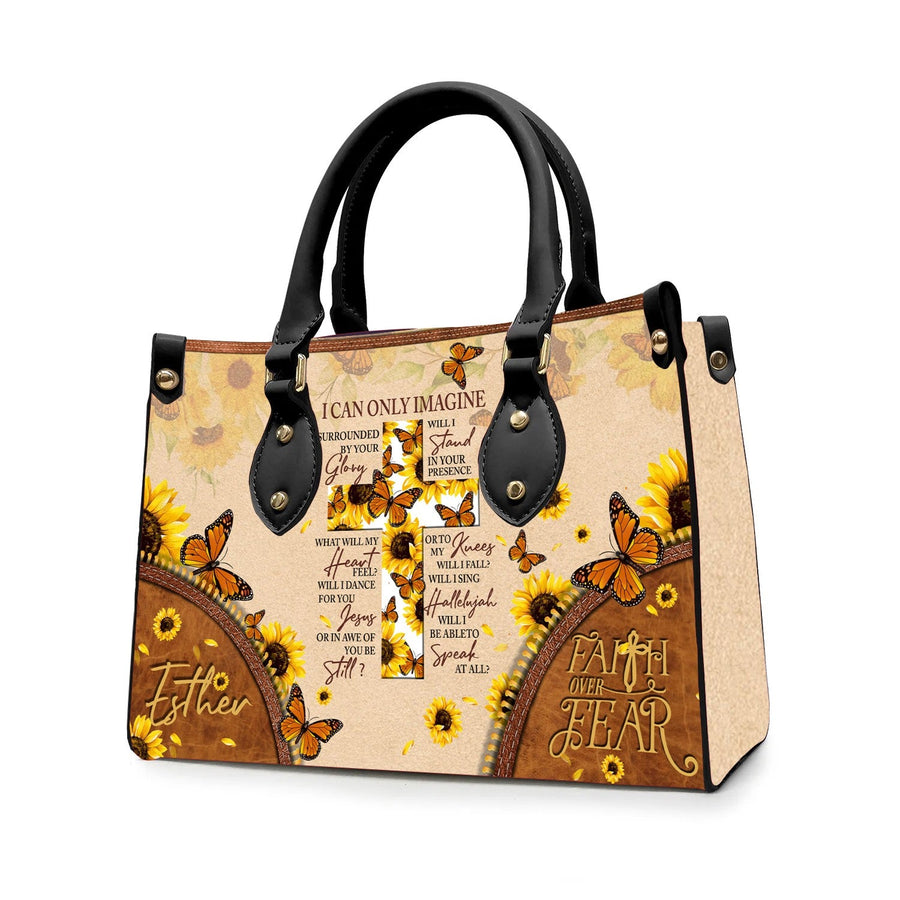 Personalized Christian Handbag: I Can Only Imagine Leather Tote