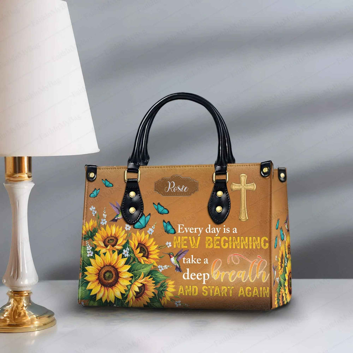 Every Day is a New Beginning Personalized Christian Handbag