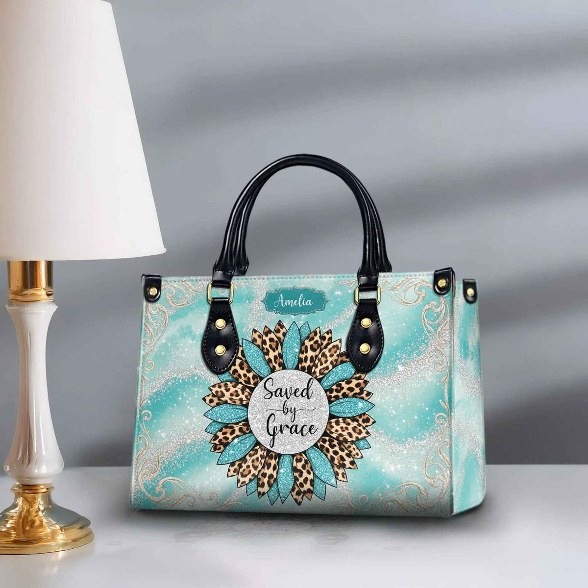 Hb120 Jesus the Way the Truth the Life Bag for Women Religious Faith Based with Cross
