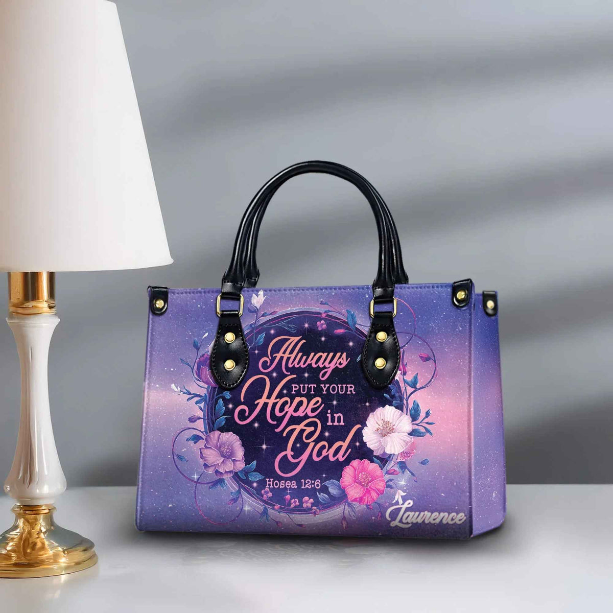 ‘Hope in God' Inspirational Personalized Christian Handbag