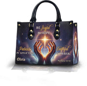 Be Joyful in Hope Personalized Christian Handbag