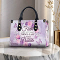 Butterfly Floral Personalized Christian Handbag