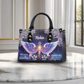 Blessed Mama Guided by Angels Cross Wings Personalized Christian Handbag
