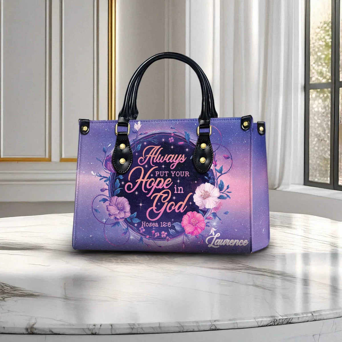 ‘Hope in God' Inspirational Personalized Christian Handbag