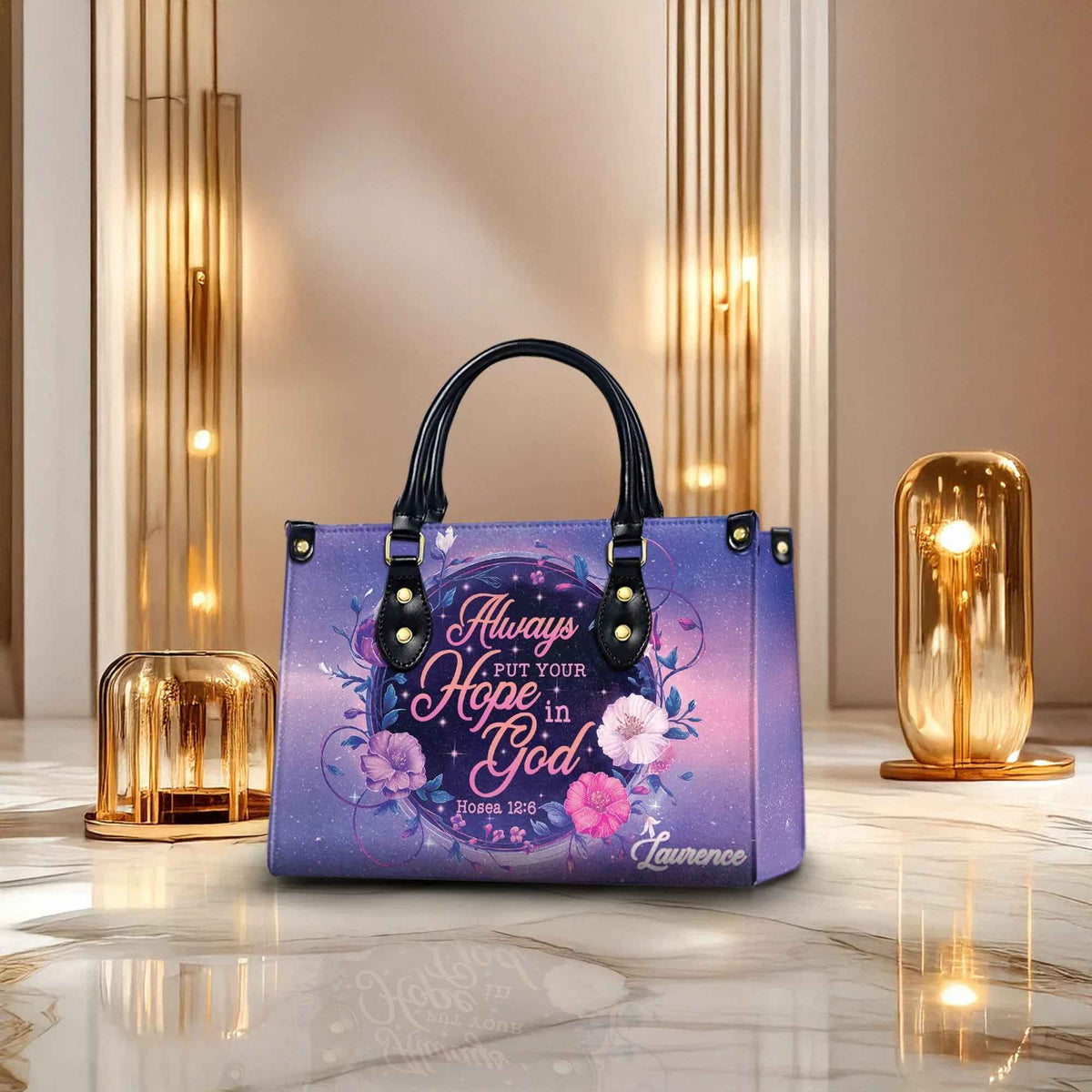 ‘Hope in God' Inspirational Personalized Christian Handbag