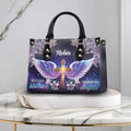 Blessed Mama Guided by Angels Cross Wings Personalized Christian Handbag