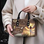 A Woman Who Walks with God Will Always Reach Her - Personalized Christian Handbag
