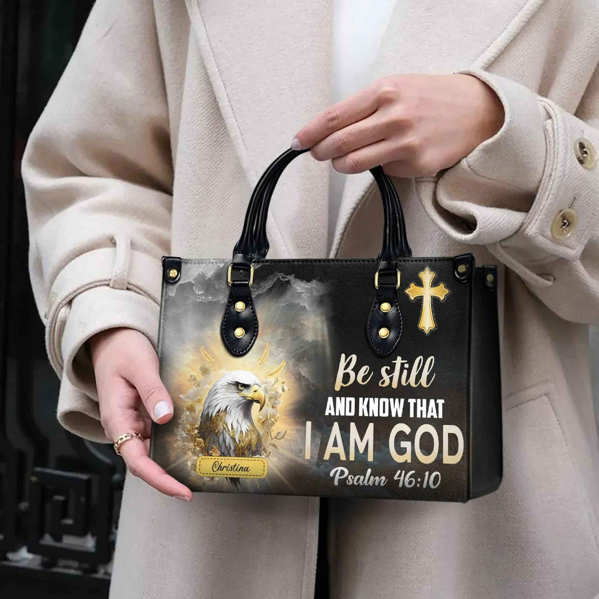 Be Still and Know I Am God - Personalized Christian Handbag - For Women Copy