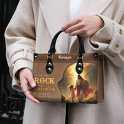 He Only is my Rock and my Salvation Personalized Christian Handbag