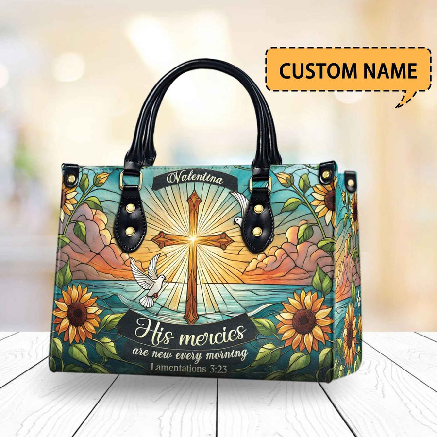 His Mercies Are New Every Morning 2025 - Personalized Christian Handbag
