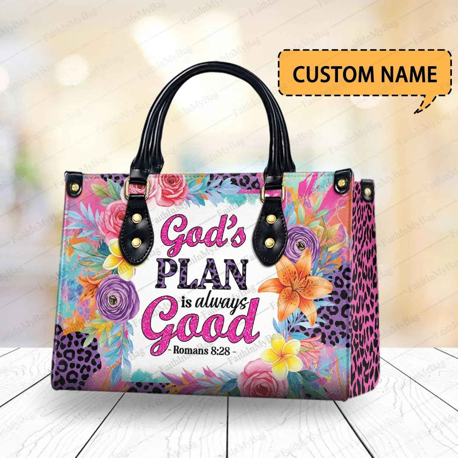 S Plan is Always Good Personalized Christian Handbag