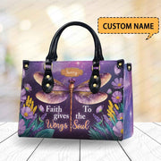 '- Gives Wings to the Soul Personalized Christian Handbag
